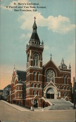 St. Mary's Cathedral, O'Farrell and Van Ness Avenue San Francisco, CA Postcard Postcard Postcard