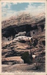 Cliff Dwellers, The Painted Desert San Diego, CA 1915 Panama-California Exposition Postcard Postcard Postcard