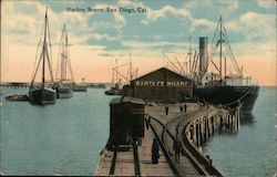 Harbor Scene Postcard