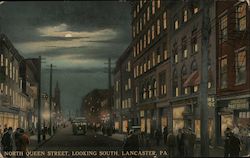 North Queen Street Looking South Lancaster, PA Postcard Postcard Postcard