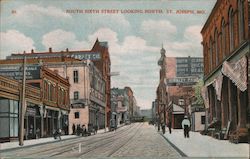 South Sixth Street Looking North St. Joseph, MO Postcard Postcard Postcard