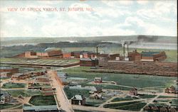 View of Stock Yards Postcard