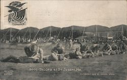 5000 Troops St. Joseph, MO Postcard Postcard Postcard