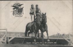 5000 Troops St. Joseph, MO Postcard Postcard Postcard