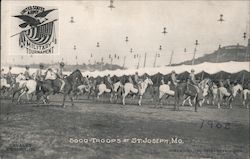 Troops at St. Joseph, MO Missouri Postcard Postcard Postcard