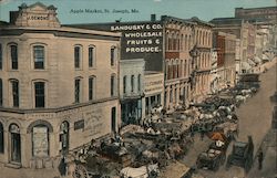 Apple Market St. Joseph, MO Postcard Postcard Postcard