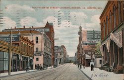 South Sixth Street Looking North Postcard