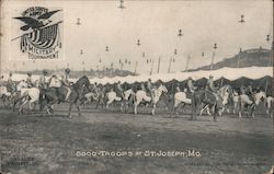 5000 Troops St. Joseph, MO Postcard Postcard Postcard