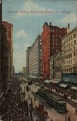 State Street Looking North from Madison Street Postcard