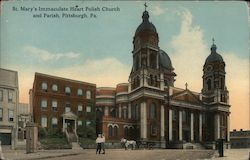 St. Mary's Immaculate Heart Polish Church and Parish Pittsburgh, PA Postcard Postcard Postcard