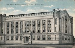 New Science Building, University of Okla. Postcard