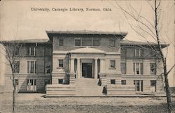 University, Carnegie Library Norman, OK Postcard Postcard Postcard