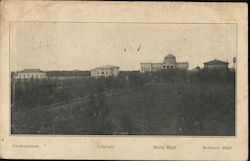 Gymnasium, Library, Main Hall, Science Hall at University of Oklahoma Postcard