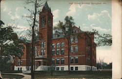 High School Building Springfield, MO Postcard Postcard Postcard