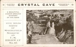 Crystal Cave Springfield, MO Postcard Postcard Postcard