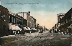 Commercial St. Looking East Springfield, MO Postcard Postcard Postcard