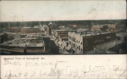 Birdseye View of Springfield, Mo. Missouri Postcard Postcard Postcard