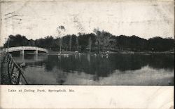 Lake at Dolling Park Springfield, MO Postcard Postcard Postcard