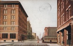 St. Louis St. Looking West Postcard