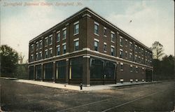 Springfield Business College Postcard