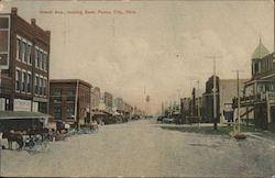 Grand Ave., Looking East Postcard