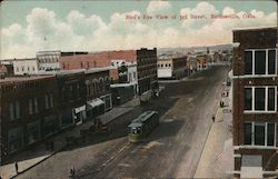 Bird's Eye View of 3rd Street Postcard