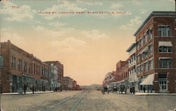 Third St. Looking West Postcard