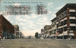 Third Street, West from Dewey Avenue Postcard