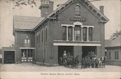 Torrent Engine House Lowell, MA Postcard Postcard Postcard