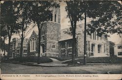 New Congregational Church, Woburn Street Postcard