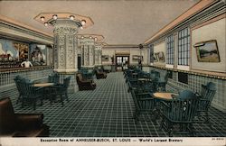 Reception Room of Anheuser-Busch, St. Louis - World's Largest Brewery Postcard