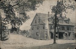 Bridge & Post Office Tyngsboro, MA Postcard Postcard Postcard