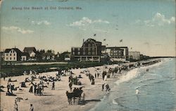 Along the Beach at Old Orchard Old Orchard Beach, ME Postcard Postcard Postcard