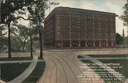 New Hotel Hastings, Hawthorne Park and 12th Street Postcard