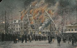 Burning of Grand Opera House Postcard