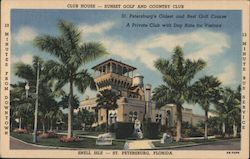 Club House, Sunset Golf and Country Club St. Petersburg, FL Postcard Postcard Postcard