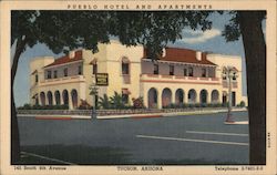 Pueblo Hotel and Apartments Postcard