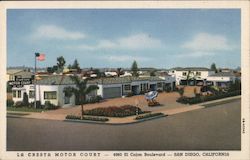 La Cresta Motor Court San Diego, CA Postcard Postcard Postcard