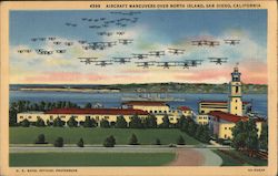 Aircraft Maneuvers over North Island Postcard