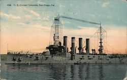 U.S. Cruiser Colorado Postcard