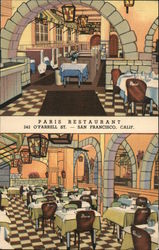 Paris Restaurant Postcard