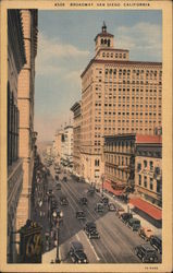 Broadway San Diego, CA Postcard Postcard Postcard