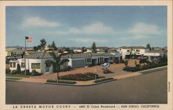 La Cresta Motor Court San Diego, CA Postcard Postcard Postcard