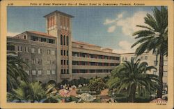 Patio at Hotel Westward Ho - A Resort Hotel in Downtown Phoenix Arizona Postcard Postcard Postcard