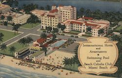 International Hotel and Apartments Miami Beach, FL Postcard Postcard Postcard