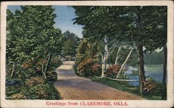 Greetings from Claremore, Oklahoma Postcard