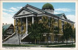 First Baptist Church Postcard