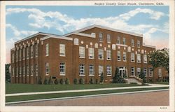 Rogers County Court House Postcard