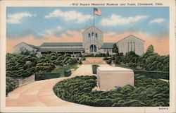 Will Rogers Memorial Museum and Tomb Postcard