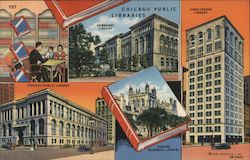 Chicago Public Libraries Postcard